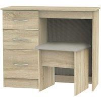Coventry Ready Assembled 2 Piece Vanity & Stool Set Bardolino Light Oak
