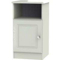 Lisbon Ready Assembled One Door Bedside Cabinet Ash