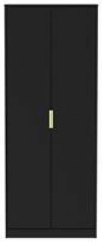 Messina 2 Door Wardrobe - Black