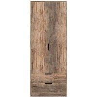 Hirato Ready Assembled 2 Door 2 Drawer Wardrobe Vintage Oak