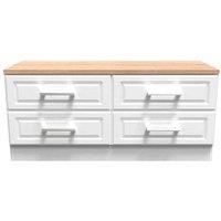 Ready Assembled 254325 Ds tre 4 drwr bed box wh ash
