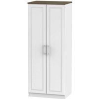 Trent Ready Assembled 2 Door Wardrobe White Ash