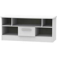 Fourisse Ready Assembled 1 Drawer TV Unit Grey Matt