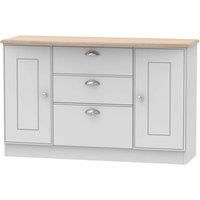 Tilly Ready Assembled 2 Door 3 Drawer Sideboard Grey