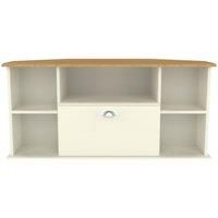 Tilly Ready Assembled Corner Tv Unit Cream Ash/Oak