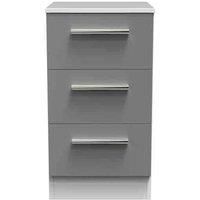 Stafford 3 Drawer Bedside Cabinet (Ready Assembled)