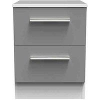 Stafford 2 Drawer Bedside Cabinet (Ready Assembled)