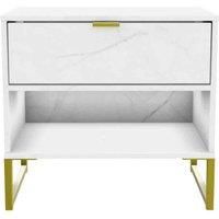 Ready Assembled Copenhagagen Double 1 Drawer Locker (diego) - Marble