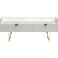 Ready Assembled Hirato Media Console Unit - Marble
