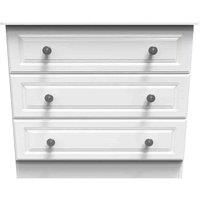 Welcome Furniture Pembrey 3 Drawer Chest - White