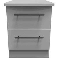 Welcome Furniture Ready Assembled Finsbury 2 Drawer Locker - Dust Grey