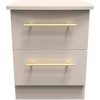 Ready Assembled Waltham 2 Drawer Locker - Kashmir Matt