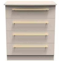 Welcome Furniture Ready Assembled Haworth 4 Drawer Chest In Kashmir Matt