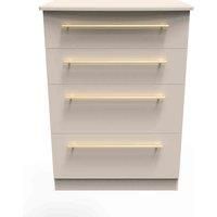 Ready Assembled Waltham 4 Drawer Deep Chest - Kashmir Matt