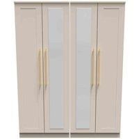 Ready Assembled Waltham Tall 4 Door Wardrobe - Kashmir Matt