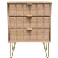 Ready Assembled Cuba 4 Drawer Bed Box - Bardolino Oak