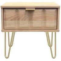 Welcome Furniture Ready Assembled Cuba 1 Drawer Locker With Legs - Bardolino Oak