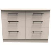 Ready Assembled Finsbury 6 Drawer Midi Chest - Kashmir Matt