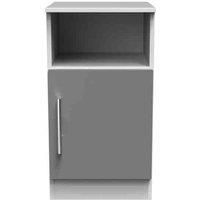 Ready Assembled Indices Open Drawer Locker - Dust Grey and White