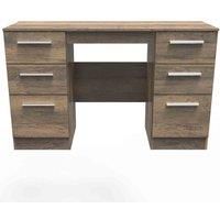Ready Assembled Indices Kneehole - Vintage Oak