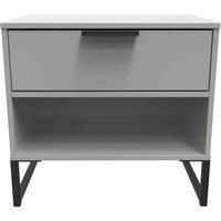Welcome Furniture Ready Assembled Copenhagagen Double 1 Drawer Locker diego - Dust Grey