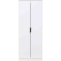 Ready Assembled Copenhagagen Tall Plain Wardrobe - White