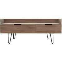 Ready Assembled Hirato Media Console Unit - Carini Walnut