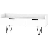 Ready Assembled Hirato Media Console Unit - White Matt
