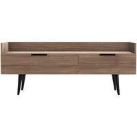 Ready Assembled Hirato Media Console Unit - Carini Walnut
