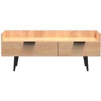 Ready Assembled Hirato Media Console Unit - Nabraska Oak