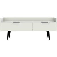 Ready Assembled Hirato Media Console Unit - White Matt