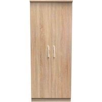 Welcome Furniture Fourrisse 2Ft6In Plain Wardrobe - Bardolino Oak