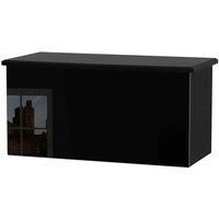 Ready Assembled Fourrisse Blanket Box - Black Gloss