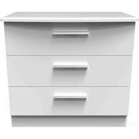 Welcome Furniture Fourrisse 3 Drawer Chest - White Matt