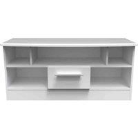 Ready Assembled Fourrisse Open Tv Unit - White Matt
