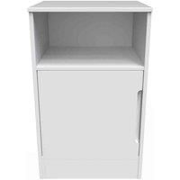 Ready Assembled Barquero Open Drawer Locker - White Matt