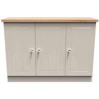 Ready Assembled Wilcox 3 Door Unit - Kashmir Ash and Oak