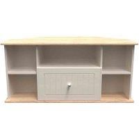 Ready Assembled Wilcox Corner Tv Unit - Kashmir Ash and Oak