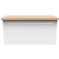 Welcome Furniture Wilcox Blanket Box - Porcelain Ash and Oak