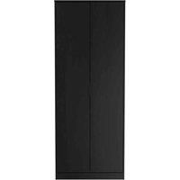Welcome Furniture Ready Assembled Diego G 2 Door Wardrobe In Black Ash