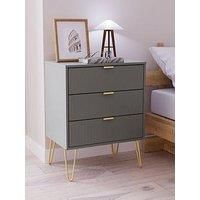 Swift Andie Ready Assembled 3 Drawer Midi Sideboard