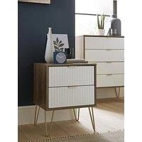 Swift Andie Ready Assembled 2 Drawer Bedside Cabinet