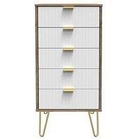 Swift Andie Ready Assembled 5 Drawer Tallboy