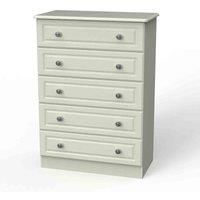 Welcome Furniture Ready Assembled Pembroke 5 Drawer Chest In Kashmir Ash