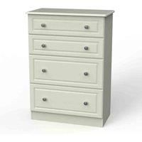 Welcome Furniture Ready Assembled Pembroke 4 Drawer Deep Chest In Kashmir Ash