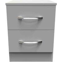 Hampshire 2 Drawer Bedside Cabinet (Ready Assembled)