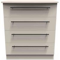 Welcome Furniture Ready Assembled Beverley 4 Drawer Chest In Kashmir Matt