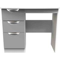 Welcome Furniture Ready Assembled Camden Vanity In Dusk Grey & White
