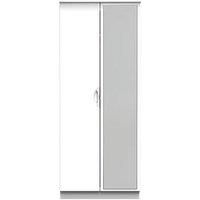 Swift Alva Ready Assembled 2 Door Gloss Mirrored Wardrobe