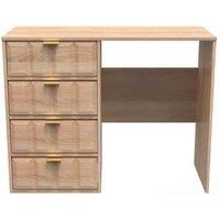 Welcome Furniture Ready Assembled Cube 4 Drawer Vanity In Bardolino Oak